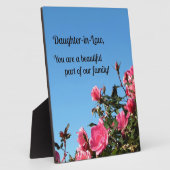 義理の娘、あなたは…の美しい部分である。 フォトプラーク (側面)