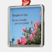 義理の娘、あなたは…の美しい部分である。 メタルオーナメント (左)