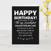 義理の娘 カード (黄色い花)