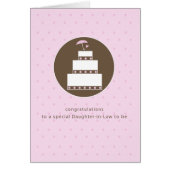 義理の娘、ブライダルシャワーケーキのお祝い (正面)