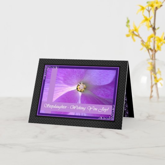 義理の娘 & 新しい夫婦の結婚おめでとう カード (黄色い花)