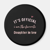 義理の娘Morからの誕生日クリスマス マグネット (正面)