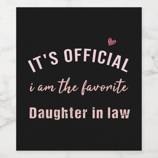 義理の娘Morからの誕生日クリスマス ワインラベル (シングルラベル)