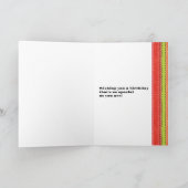 義理の弟のカスタムお誕生日ケーキカード カード (内部)