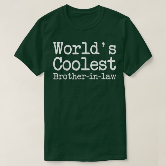 義理の弟へのギフト - 世界で最もクールな義理の弟 Tシャツ (デザイン正面)