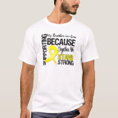 義理の弟をサポートする私たちは強く耐える – Mil Tシャツ (正面)