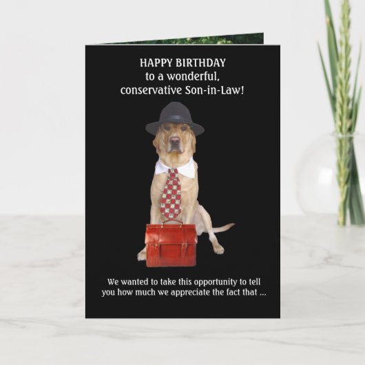 義理の息子か義理の兄弟 カード (正面)