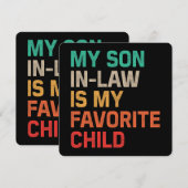 義理の息子が一番好きな子供 招待状 (正面/裏面)