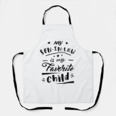 義理の息子が子お気に入りのだ エプロン (正面)