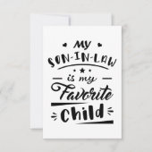 義理の息子が子お気に入りのだ サンキューカード (正面)