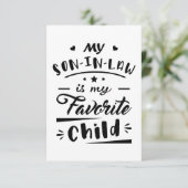 義理の息子が子お気に入りのだ サンキューカード (スタンド正面)