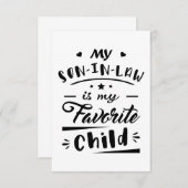 義理の息子が子お気に入りのだ サンキューカード (正面/裏面)