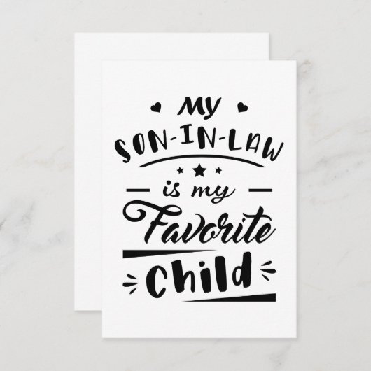 義理の息子が子お気に入りのだ サンキューカード (正面/裏面)