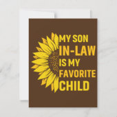 義理の息子が子お気に入りのだ サンキューカード (正面)