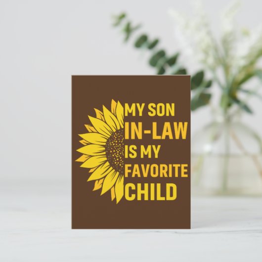 義理の息子が子お気に入りのだ サンキューカード (スタンド正面)