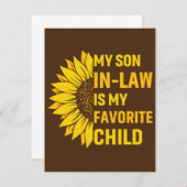 義理の息子が子お気に入りのだ サンキューカード (正面/裏面)