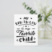 義理の息子が子お気に入りのだ ポストカード (スタンド正面)