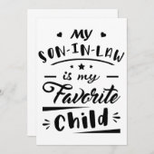 義理の息子が子お気に入りのだ 招待状 (正面/裏面)