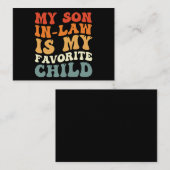 義理の息子が私の最も愛する子供なんだ ファミリー グルーヴィー ノートカード (正面/裏面)