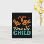 義理の息子が私の最も愛する子供 家族で楽しく過ごす母 カード (黄色い花)