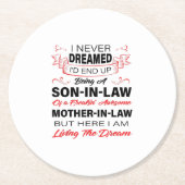 義理の息子であること ラウンドペーパーコースター (正面)