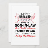 義理の息子であること 案内状 (正面/裏面)