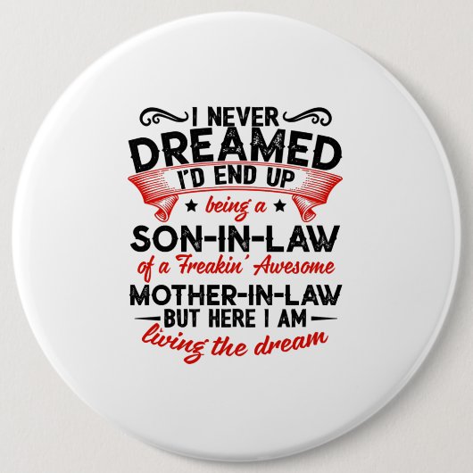 義理の息子であること 缶バッジ (正面)