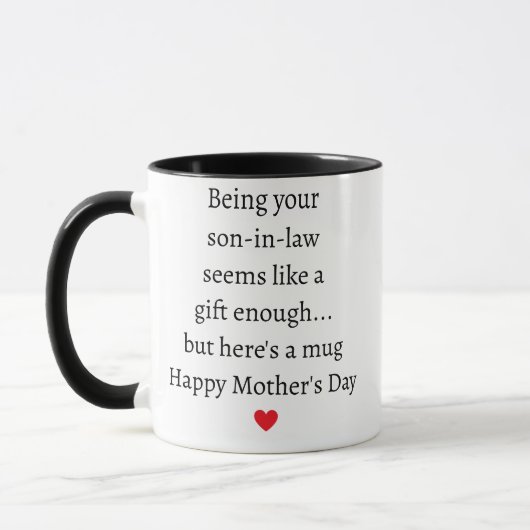 義理の息子で十分 Mug 面白い マグカップ (左)