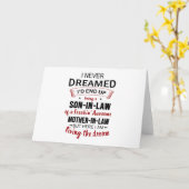 義理の息子として最高だとは夢にも思っていなかった カード (黄色い花)