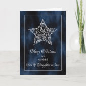 義理の息子と娘クリスマスカード シーズンカード (正面)