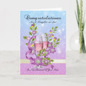 義理の息子と娘結婚の誓願の更新カード カード (正面)