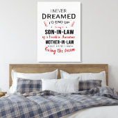 義理の息子になるとは夢にも思わなかった キャンバスプリント (インサイチュ (寝室))