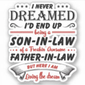 義理の息子になるとは夢にも思わなかった シール (正面)