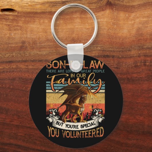 義理の息子には多くの人がい素晴らしる キーホルダー (正面)