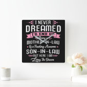 義理の息子のお母さんを夢にも見なかった スクエア壁時計 (ホーム)