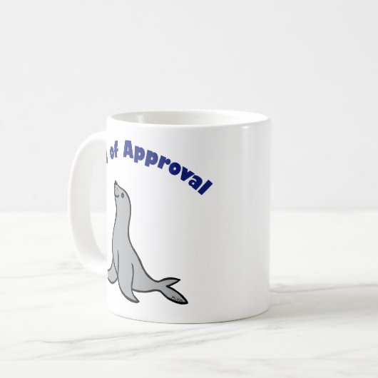 義理の息子のためのマグのおもしろいなギフト認可の印 コーヒーマグカップ (正面左)