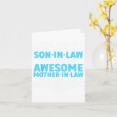 義理の息子のための義母からのアート メンズ ボーイズ ソン カード (黄色い花)