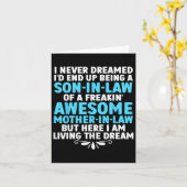 義理の息子のための義母からのアート 男の子 義理の息子 カード (黄色い花)