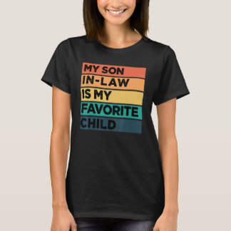 義理の息子のための義理の息子のモチーフの服 Tシャツ