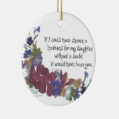 義理の息子のギフト セラミックオーナメント (右)