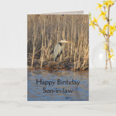 義理の息子のバースデー・カード カード (黄色い花)