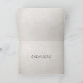 義理の息子のブラウンレザー誕生日 カード (内部)