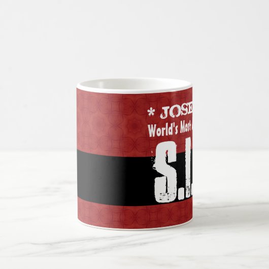 義理の息子の世界の最も素晴らしく赤く黒くグランジな3 コーヒーマグカップ (中央)