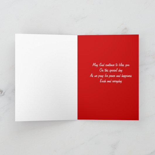 義理の息子の感謝状 シーズンカード (内部)