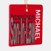 義理の息子の法外カスタム者 セラミックオーナメント (右)