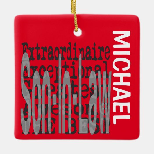 義理の息子の法外カスタム者 セラミックオーナメント (正面)