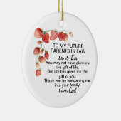 義理の息子の結婚贈り物 セラミックオーナメント (右)