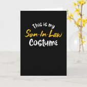 義理の息子の衣装です カード (黄色い花)