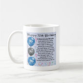 義理の息子の詩-第30誕生日 コーヒーマグカップ (左)