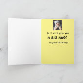 義理の息子の誕生日おもしろい不機嫌な女の子ブラックイエロー カード (内部)